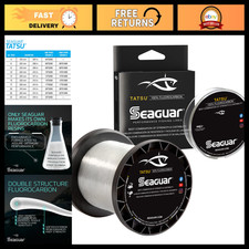 100 Fluorocarbon Fishing Line 12lbs/200yds for Casting  Live Bait - Clear