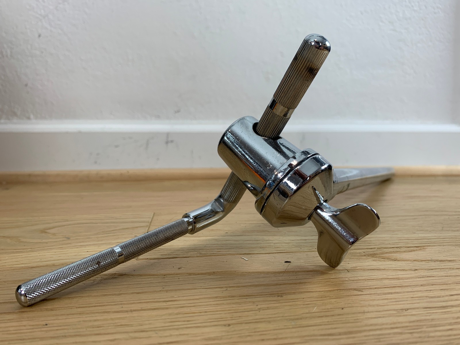 3/4"-3/8" Rack Tom Drum Mount Post L-Arm Holder Part w/ Tilter Long Tube Stand