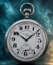 Illinois Santa Fe Special 21J ORIGINAL DISPLAY CASE RR Pocket Watch 1 of 2910!