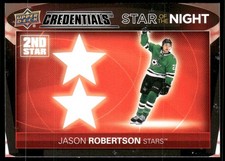 2021-22 UD Credentials #2S-9 Jason Robertson Star of the Night: Second Star