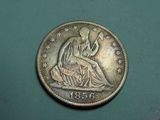 1856-O SEATED LIBERTY HALF DOLLAR NICE GRADE COIN