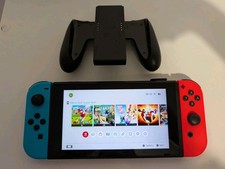 Nintendo Switch Console with Blue & Red Joycons  - Please read descrption