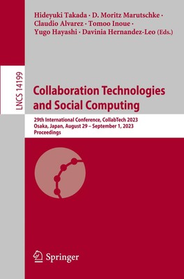 Hideyuki Takada (u. a.) | Collaboration Technologies and Social Computing | Buch