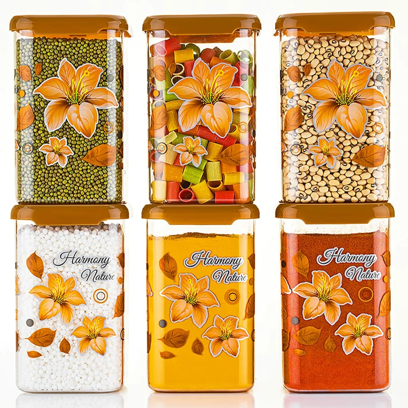 Cereal Jar Container , 1100 ml - Set of 6