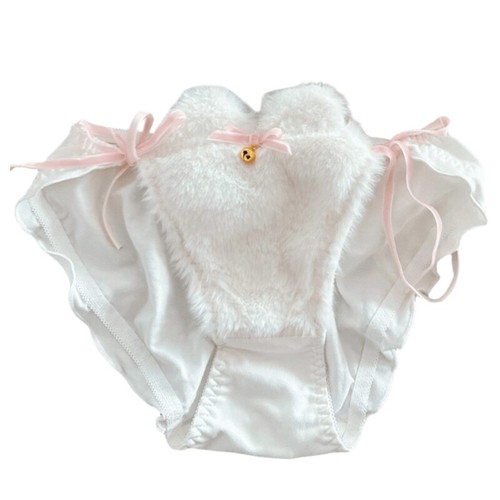 Cats Ear Bells Briefs Panties Japanese Anime Kitten Lingerie Ruffled Underwear - Picture 11 of 14