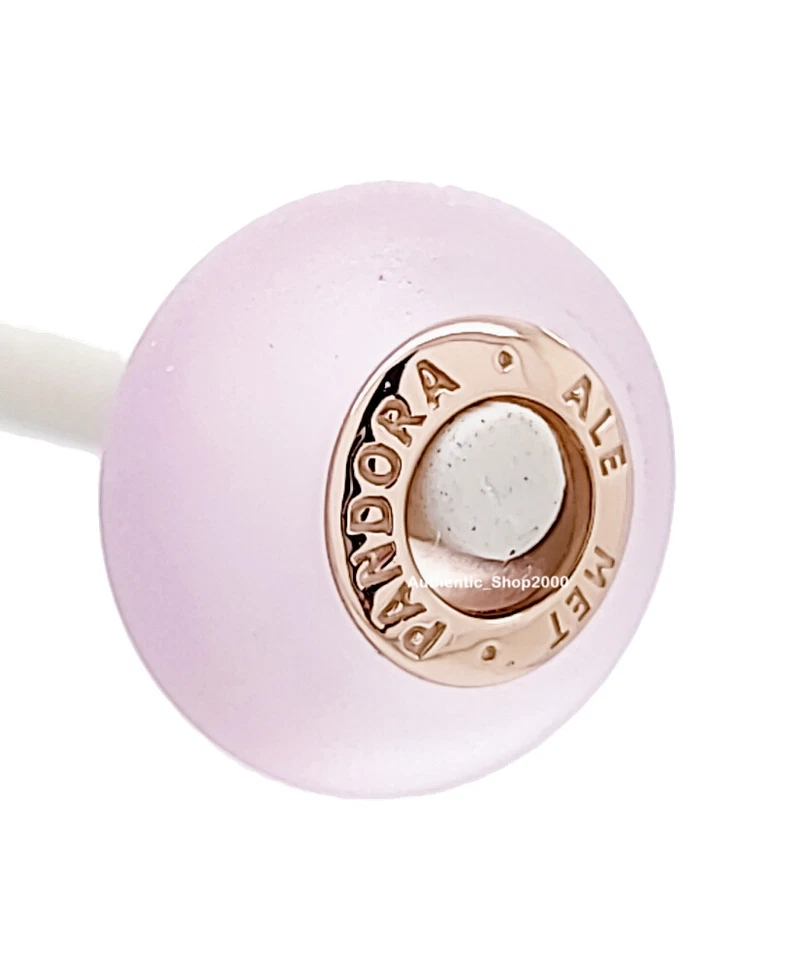 Nuevo 100% Auténtico Dije PANDORA Rosas Dorado Mate Rosa Cristal de Murano 789421C00 Foto 2 de 4