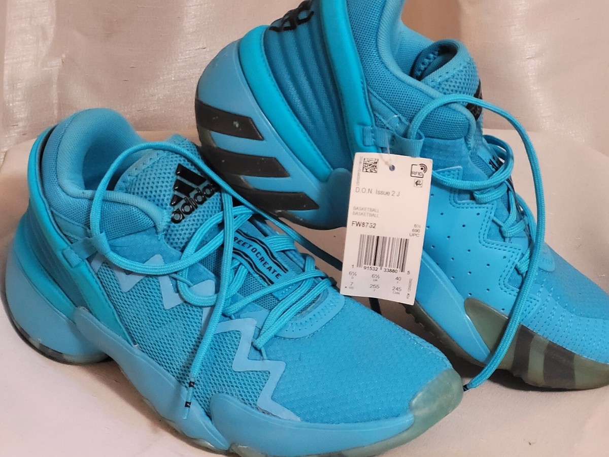 【ON】 Adidas D.O.N Issue 2 J Crayola Blue Donovan REFLECTIVE US Size 7