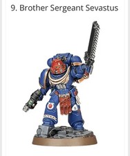 Warhammer 40k - Marines Espaciales Ultramarino Hermano Sargento Sevastus (nuevo en sprue)