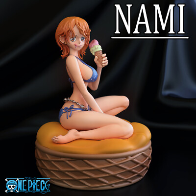 Nami, Cat Burglar, One Piece, sexy Pin-Up, Figur, 3D Druck, Statue, UNBEMALT