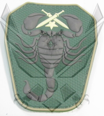 PVC Rubber Morale Patch Special Forces Green Scorpion US Seller