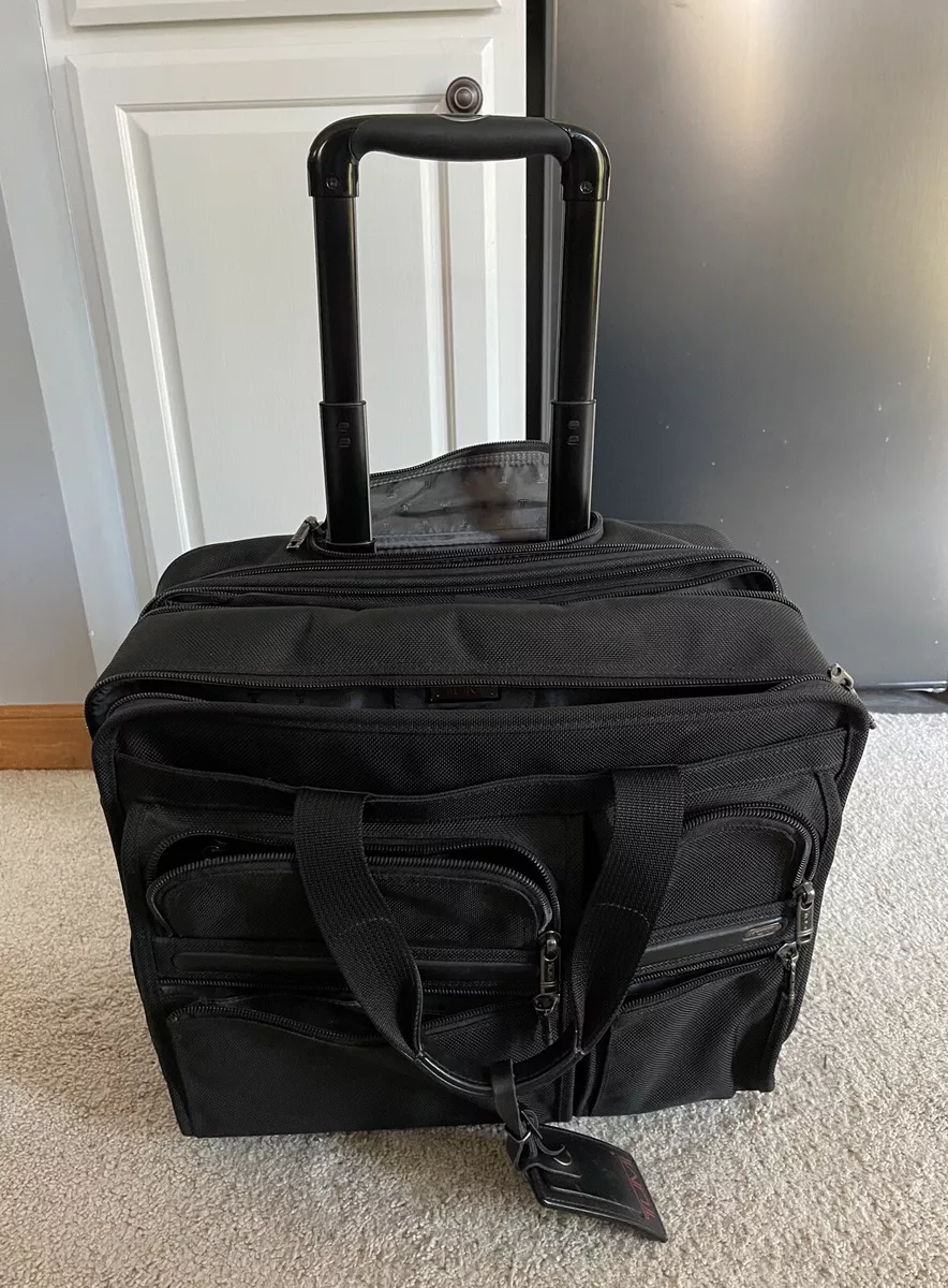 TUMI Deluxe Wheeled Expandable Laptop Brief Business Case