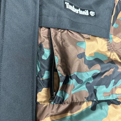 Timberland Boys Kids Puffer Coat Full Zip Hooded Jacket Sz L (14-16) Camouflage - Picture 10 of 20
