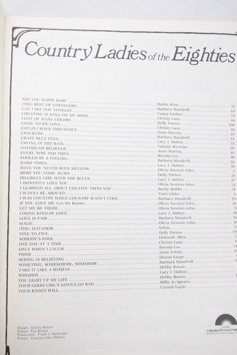 Vintage Country Ladies of the Eighties Songbook for Piano/Vocal/Chords - Picture 3 of 6