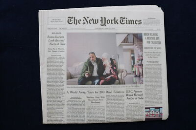 2024 APRIL 27 NEW YORK TIMES - BIDEN DELAYING A MENTHOL BAN FOR CIGARETTES 