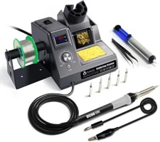 TOAUTO DS90 Soldering Station-°F & °C Dual Soldering Iron Station Kit