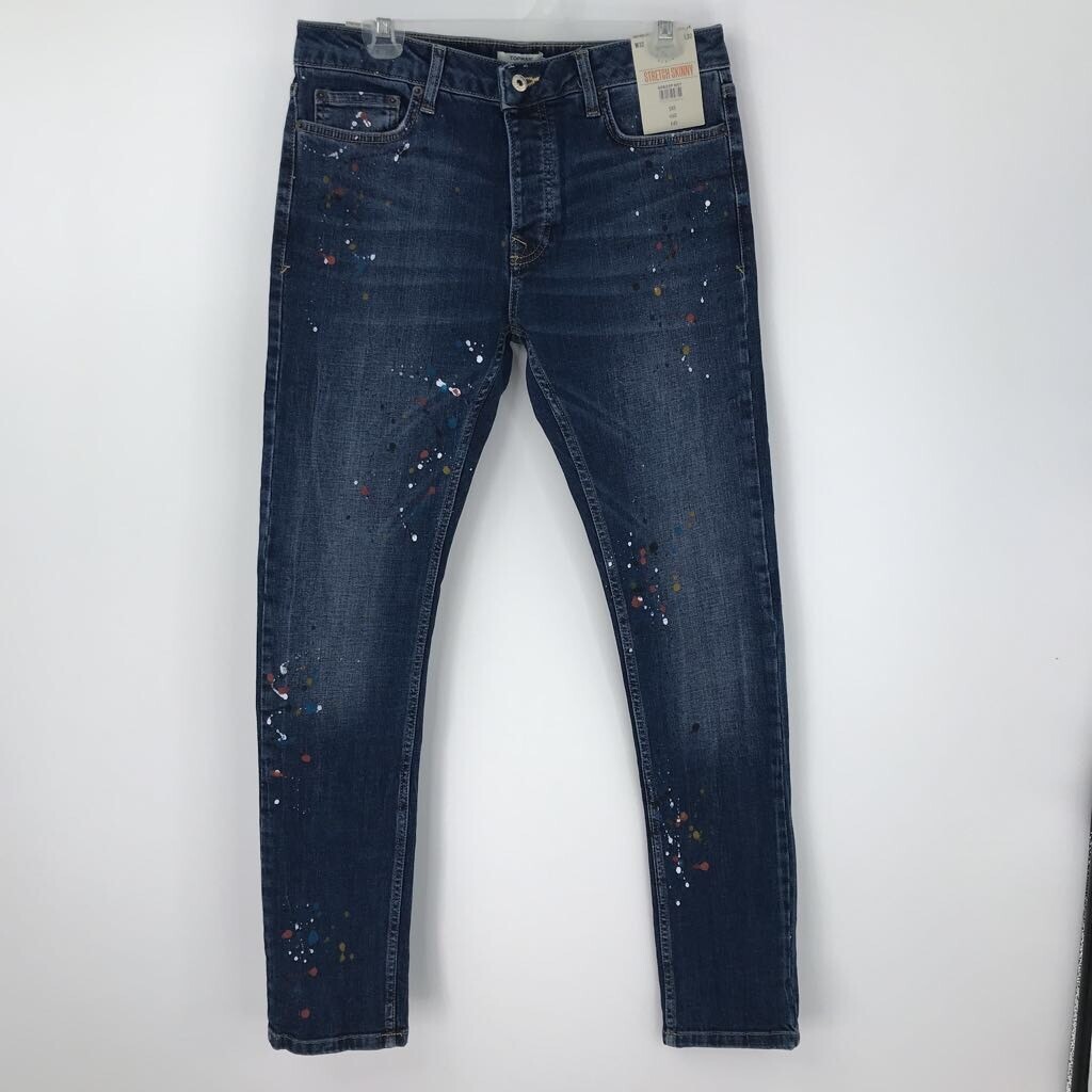 topman paint splatter jeans