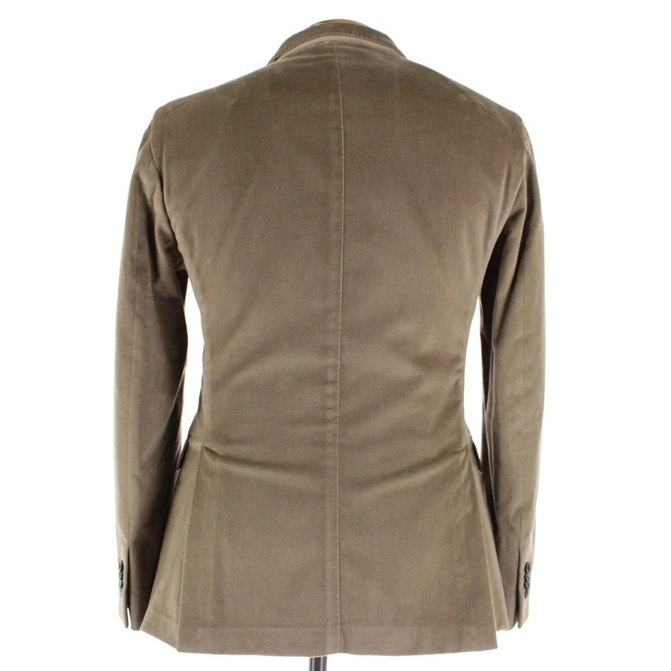 Abrigo deportivo de terciopelo Boglioli nuevo con etiquetas/chaqueta K talla 48R (38R EE. UU.) en mezcla de algodón tostado Foto 4 de 4