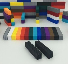 NEW 2 40' Shipping Containers - N Scale 1:160 - BLACK - ALL COLORS AVAILABLE 