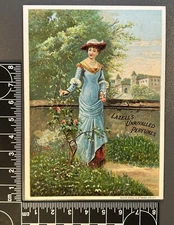 Antique Victorian Trade Card Advertising - Lazell's Perfumes - New York 