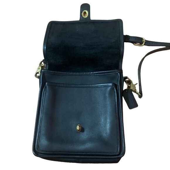 Vintage Coach Station Bag in Black Leather - Style No. 5130 | eBay