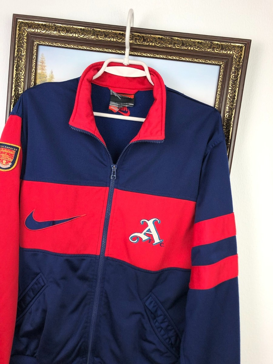 \"00s NIKE\" ARSENAL track jacket M アーセナル NIKE 00s NIKEナイキ Arsenal Fly Emirates アーセナル刺繍