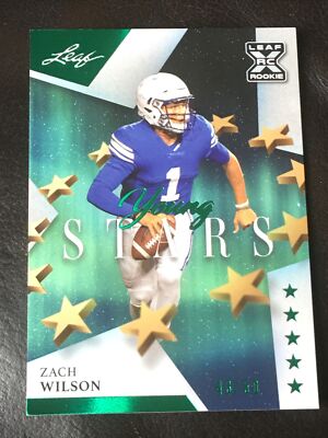 ZACH WILSON 2021 LEAF YOUNG STARS Emerald #43/50