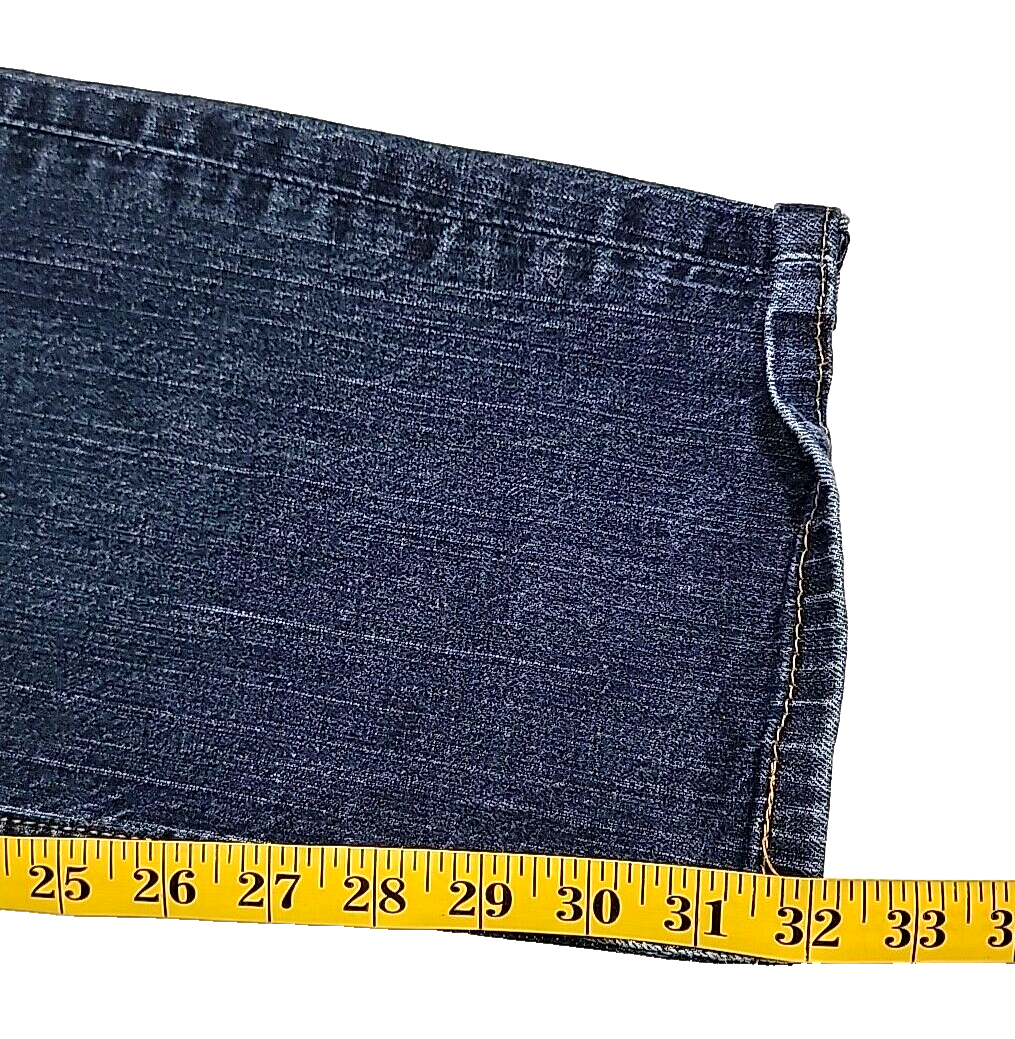 Levi's Straight Leg Whiskered Dark Wash Workwear Blue Denim Levi's Straight Leg Whiskered Dark Wash Workwear Blue Denim