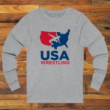 Team USA US Wrestling Men's Grey S-3XL