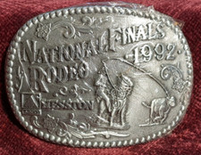 1992 Hesston NFR Belt Buckle - Award Design Medals New, Sealed w/Paperwork