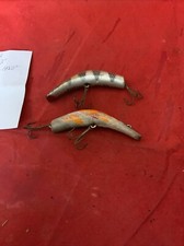 Kautzkys #3 Lazy Ike Lures Fishing Wood Pair 