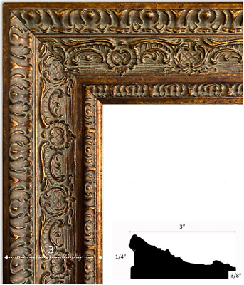 West Frames Parisienne French Ornate Wood Picture Frame Antique