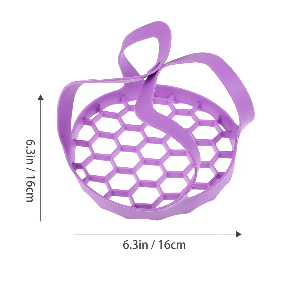 Silicone Egg Cooker Steamer Basket with Vegetable Drain Rack