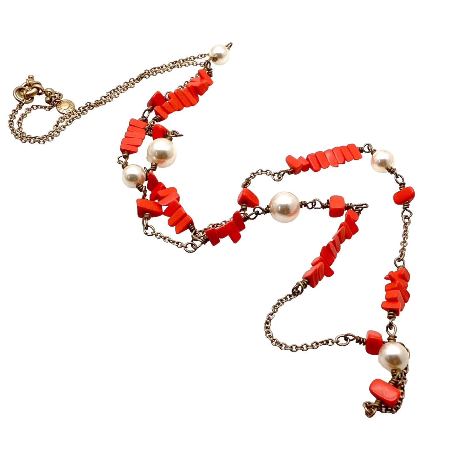 J。 Crew 塑料时尚链式项链和吊坠