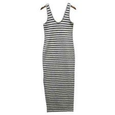 Splendid Women's V Neck Sleeveless Striped Dress