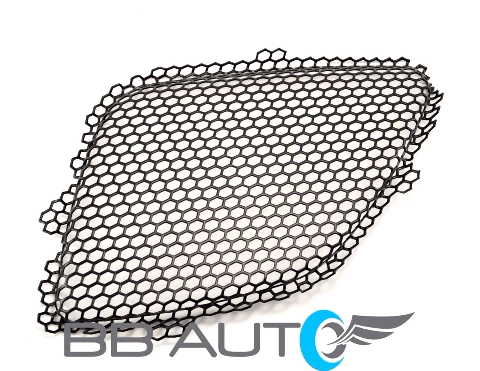 NEW FRONT BUMPER GRILLES MESH INSERT SET BLACK RH LH FOR 2005-2009 PONTIAC G6 - Image 3 of 4