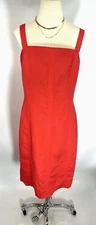 Natorious Dress Womens Size 14 Linen Rayon Sheath Sleeveless Classy New