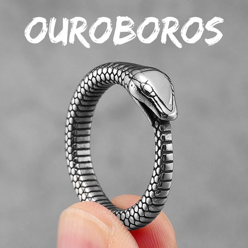 Animal Snake Cobra Series Collection Stainless Steel Men Rings Punk Trendy Women - Picture 16 of 34
