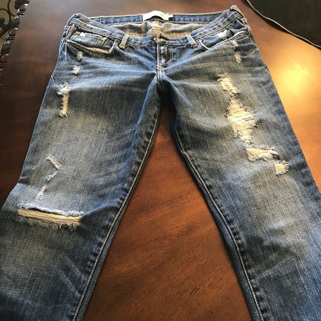 Abercrombie & Fitch Skinny ripped Womens Denim Jeans eBay