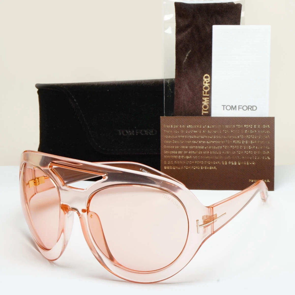 Tom Ford Hutton TF19 B5 Sunglasses Amazon.com: Tom Ford TF 9 Whitney 01D Black Women main image 3