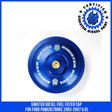 Sinister Diesel Fuel Filter Cap For Ford Powerstroke 2003-2007 6.0l
