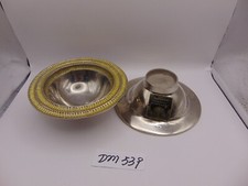 2 Artistic Accents 6" Wide Metal Bowls Handcrafted in India Set Decor