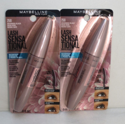 MAYBELLINE LASH SENSATIONAL SKY HIGH MASCARA 258 BROWNISH BLACK 0.30 OZ 2PCS