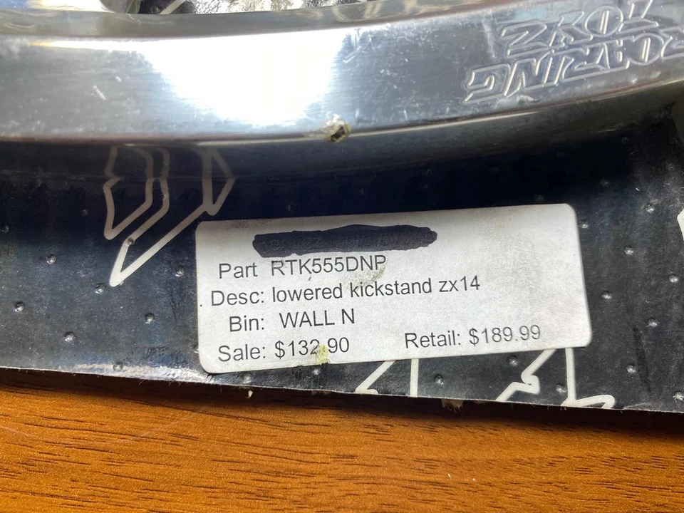 Kawasaki Ninja Zx14r ZX14 2008-2010 soporte lateral Foto 2 de 2