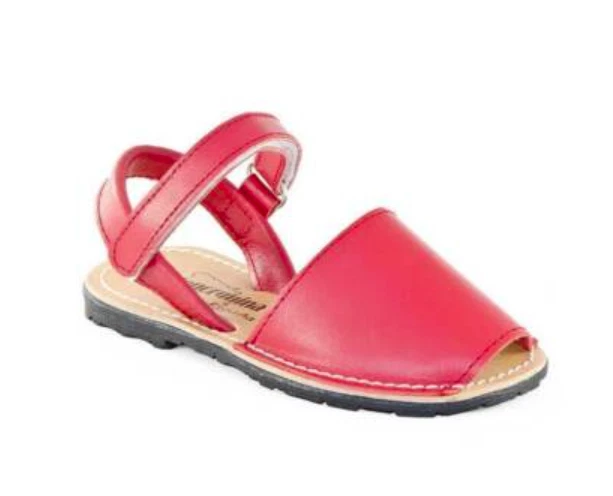 Menorquina Huran Leather Menorca Girl Little Kids Sandals Red US SIZE 11.5 - Изображение 2 из 4