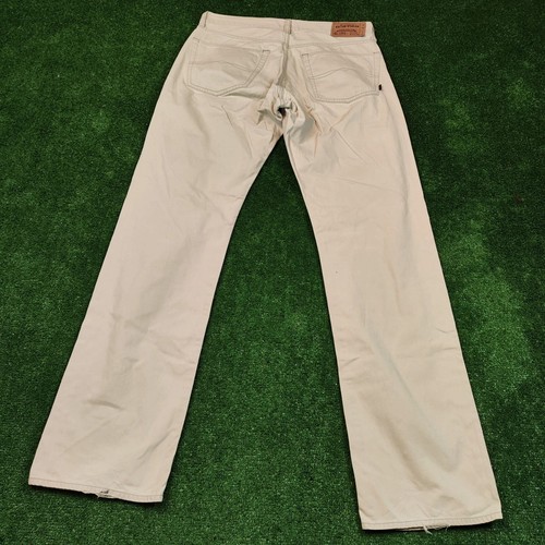 G-star Jeans Ronic Mens 34x34 Button Fly Cream White Straight Casual Loose Fit - Picture 3 of 17