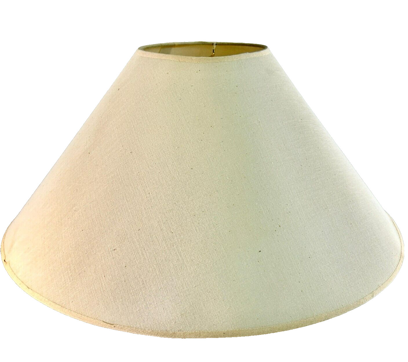 20 x 9 inch Fabric Minimalist Industrial Lamp Shade Tapered Drum in Cream
