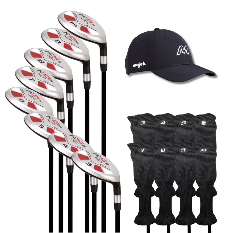 Senior Mens Majek Golf K5 Hybrid Clubs Set #3-PW JUMBO Grips +