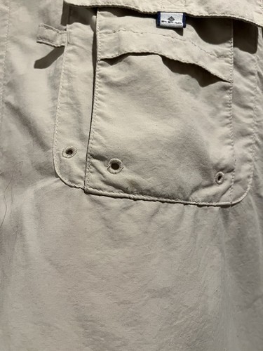 Columbia PFG Shirt Mens XL Tan Vented Button Up Long Sleeve Fishing Outdoor - Picture 4 of 5