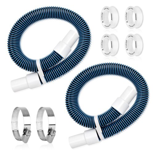2 Pack Pool Hoses for Above Ground Pools 1.5" x 59" Pool Pump Hose Filter Pum...