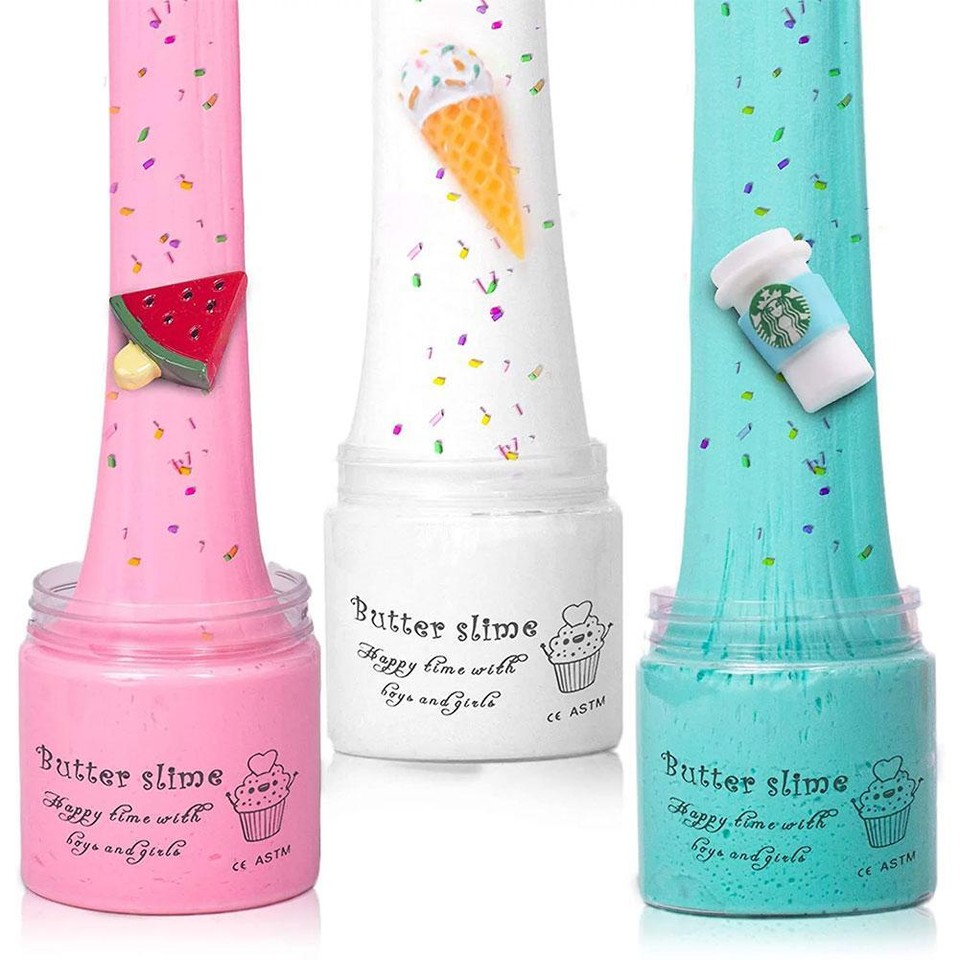 3pcs DIY Butter Slimes Kit Scented Polymer Clay Antistress Making Toys